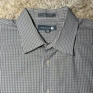 Nordstroms Long Sleeve Button Down Non-Iron Slim Fit Shirt
